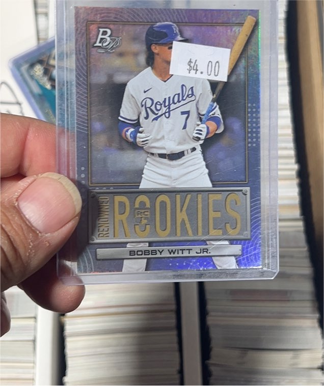 2022 Bowman Platinum Renowned Rookies #RR-13 Bobby Witt Jr. — front