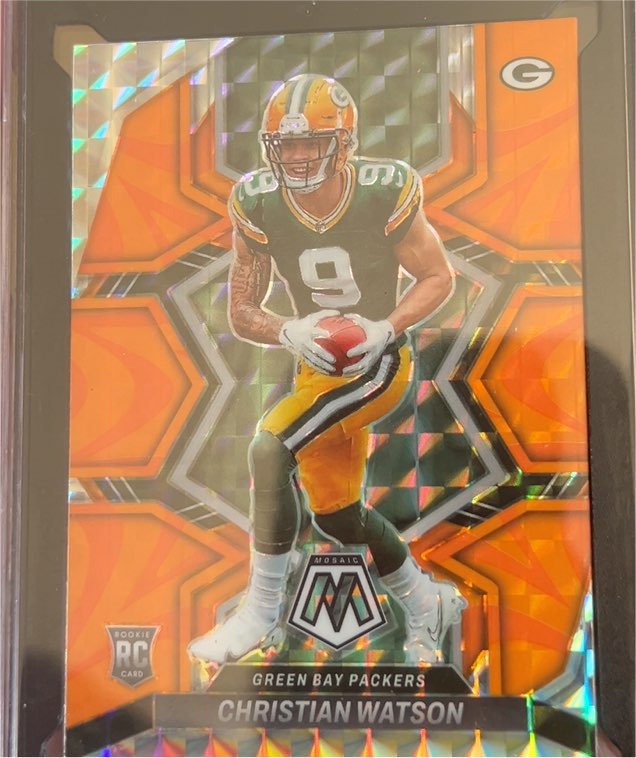 2022 Panini Mosaic #327 Christian Watson — front