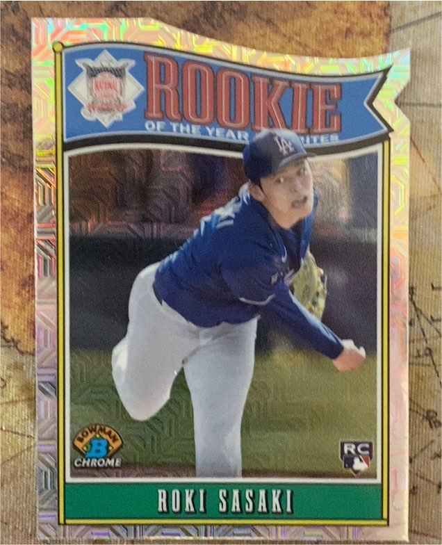 2025 Bowman Chrome #ROY-10 Roki Sasaki Rookie of the Year Favorites — front