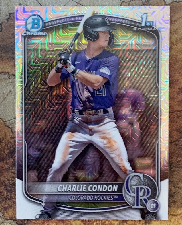 2025 Bowman Chrome #BCP-75 Charlie Condon — front