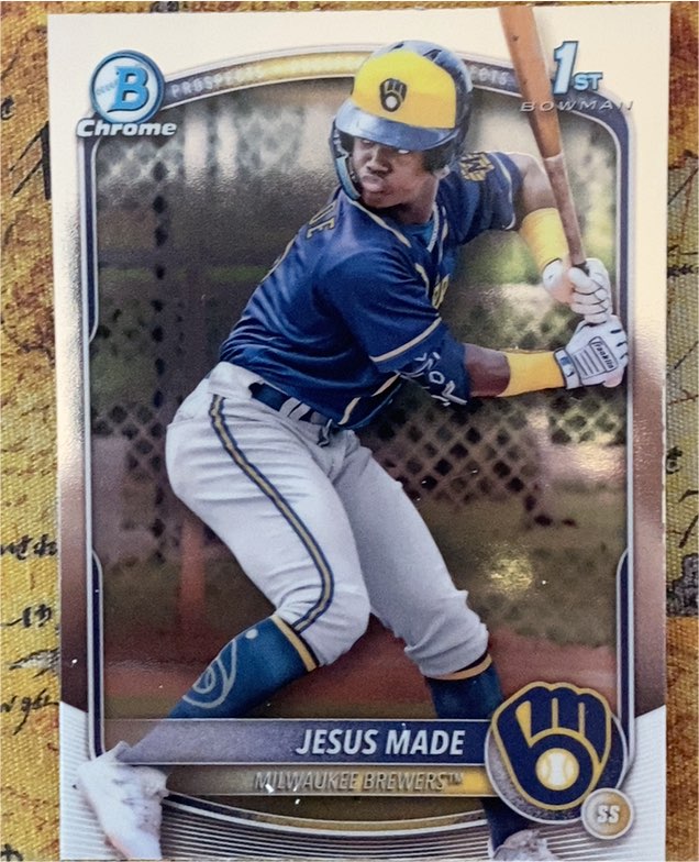 2025 Bowman Chrome Prospects #BCP-50 Jesus Made — front