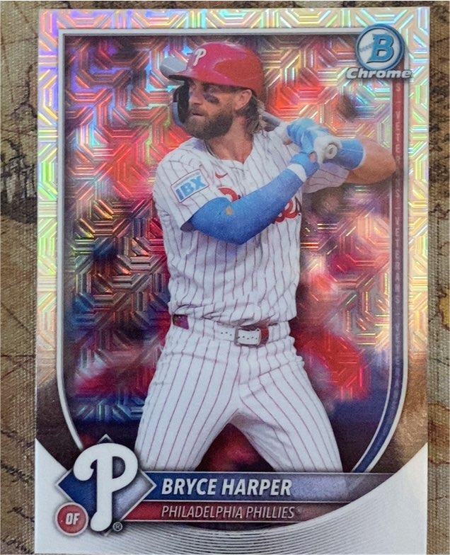 2025 Bowman Chrome #3 Bryce Harper — front