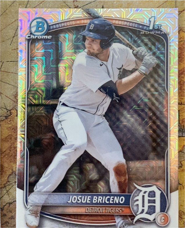 2025 Bowman Chrome #BCP-13 Josue Briceno — front
