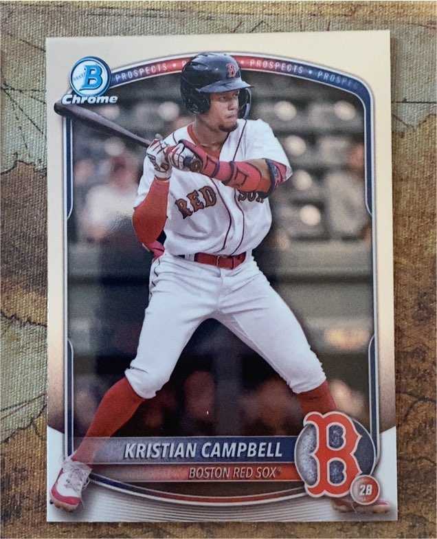 2025 Bowman Chrome Prospects #BCP-42 Kristian Campbell — front