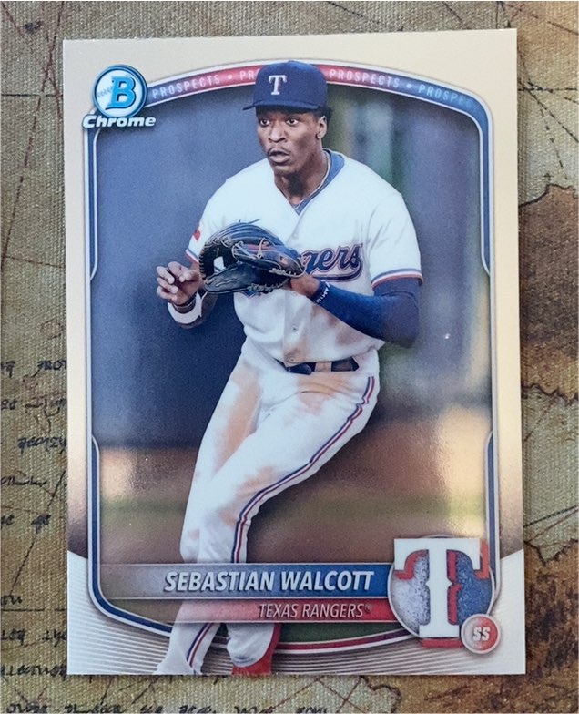 2025 Bowman Chrome Prospects #BCP-133 Sebastian Walcott — front