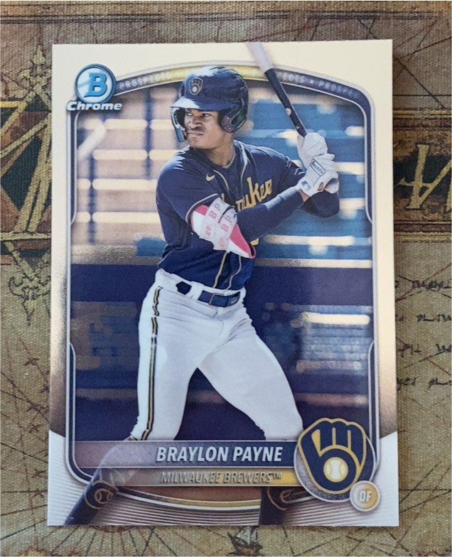 2025 Bowman Chrome Prospect #BCP-148 Braylon Payne — front