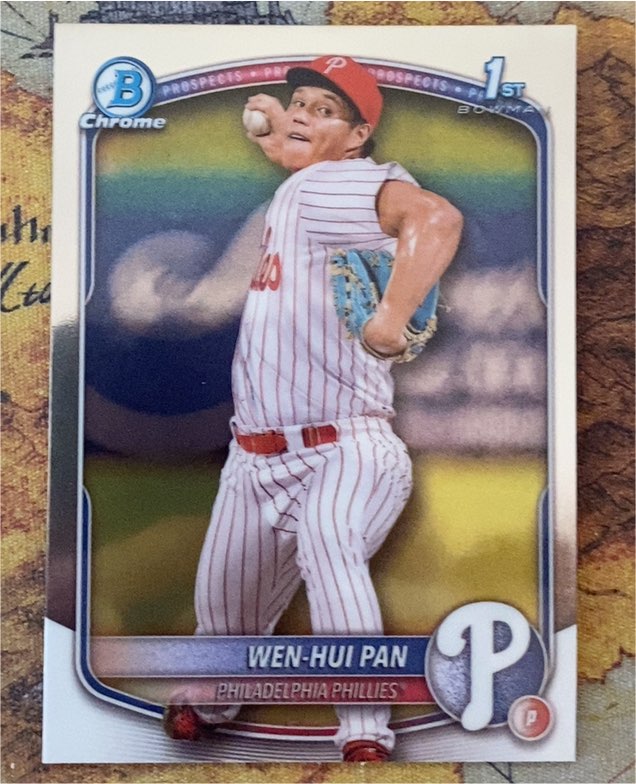 2025 Bowman Chrome #BCP-6 Wen-Hui Pan — front