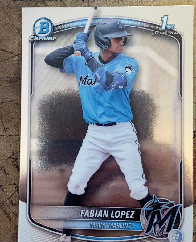 2025 Bowman Chrome #BCP-19 Fabian Lopez — front