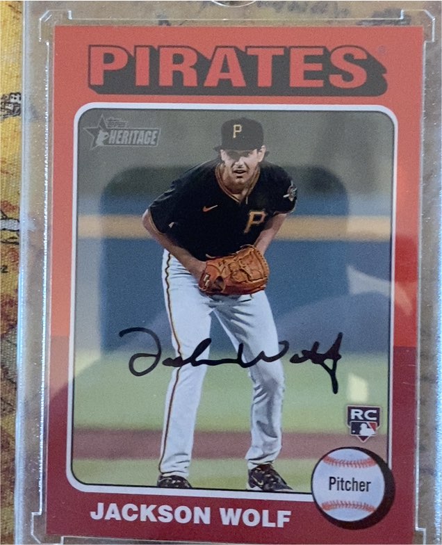 2024 Topps Heritage #216 Jackson Wolf — front