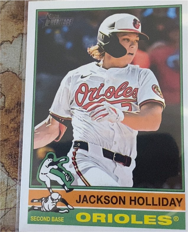 2025 Topps Heritage #329 Jackson Holliday — front