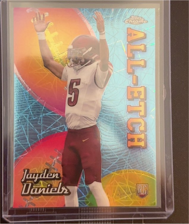 2024 Topps Chrome #CAE-JD Jayden Daniels All-Etch — front