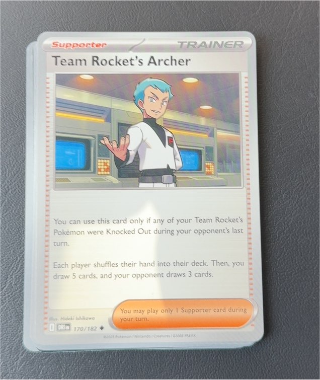 2023 Pokémon Scarlet & Violet Destined Rivals #170 Team Rocket's Archer — front