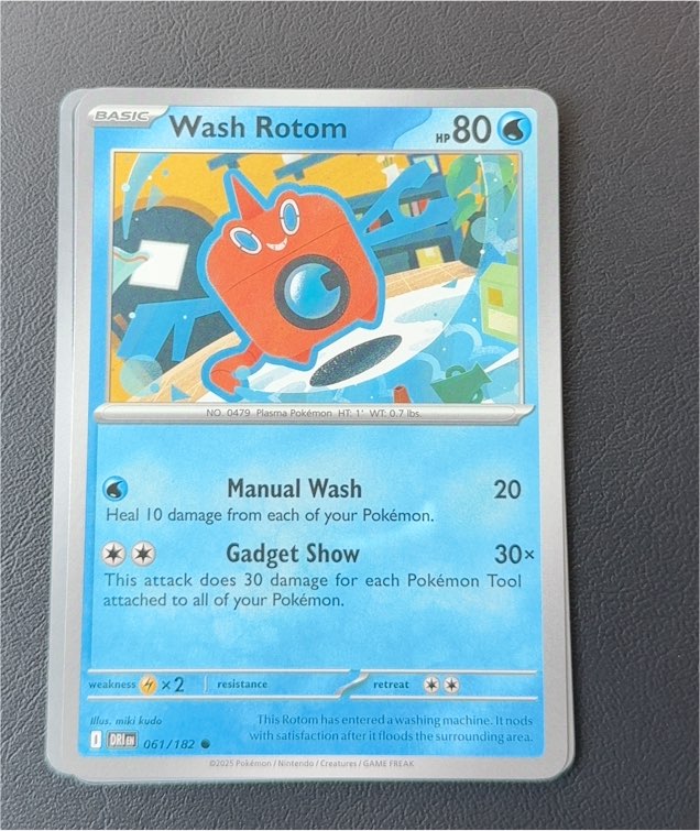 2025 Pokémon Destined Rivals #061 Wash Rotom — front