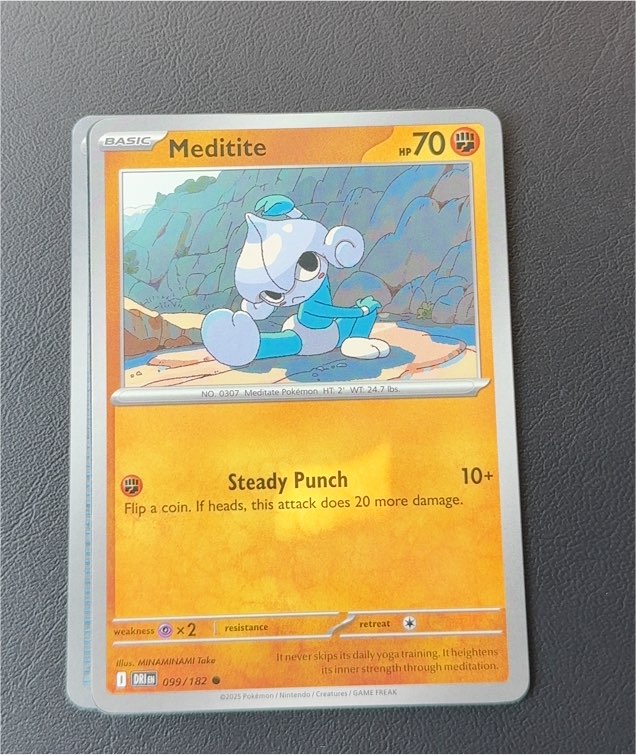 2025 Pokémon Scarlet & Violet Destined Rivals #099 Meditite — front