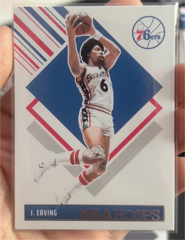 2024-25 Panini NBA Hoops Tribute #300 Julius Erving — front