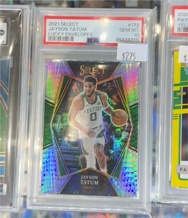 2021 Panini Select #172 Jayson Tatum Lucky Envelopes — front