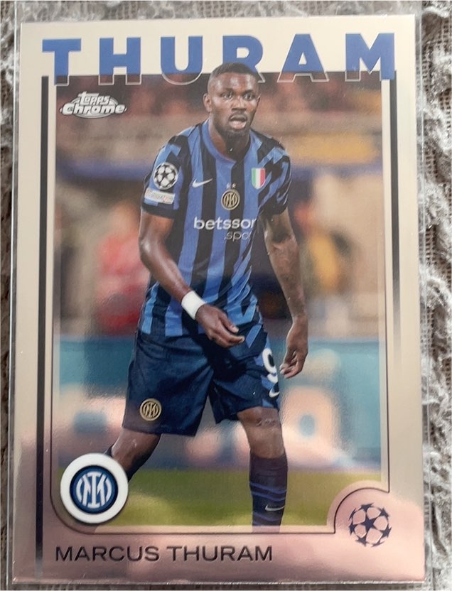 2024-25 Topps Chrome UEFA Club Competitions #111 Marcus Thuram — front