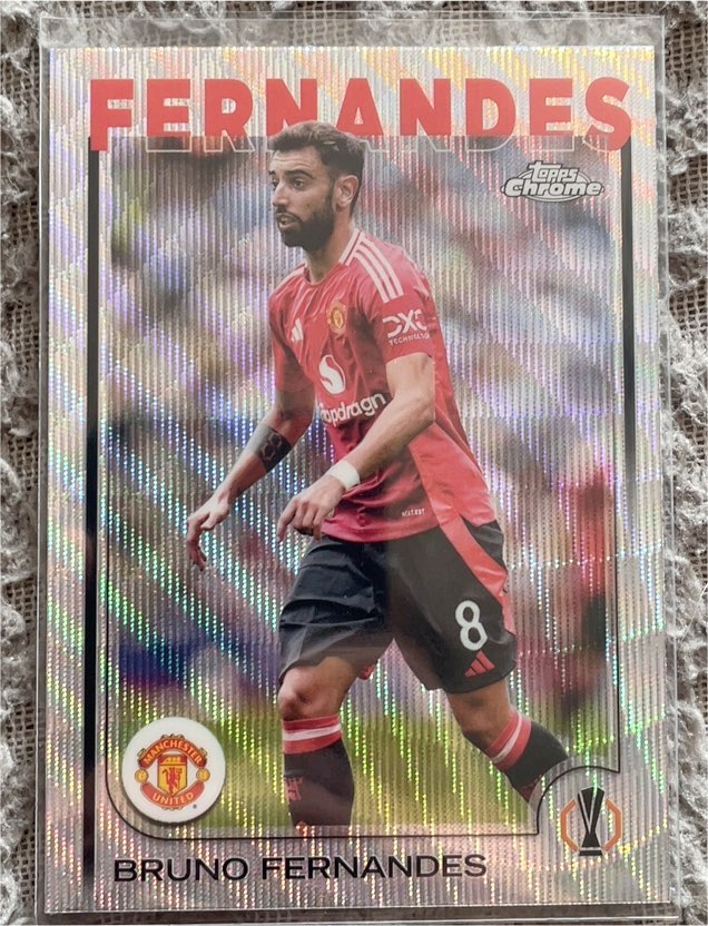 2024-25 Topps Chrome UEFA Club Competitions #152 Bruno Fernandes — front