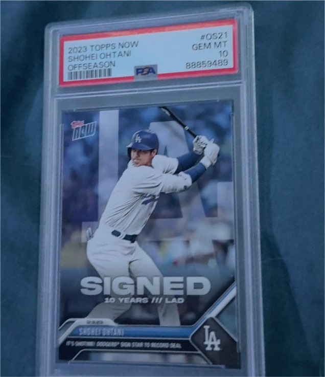 2023 Topps Now #OS21 Shohei Ohtani Offseason — front