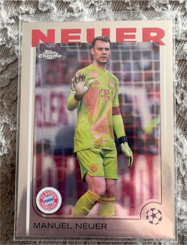 2024-25 Topps Chrome UEFA Club Competitions #101 Manuel Neuer — front