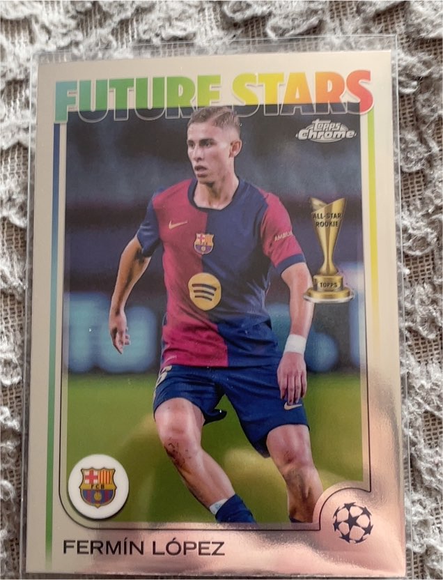 2024-25 Topps Chrome UEFA Club Competitions #162 Fermín López — front