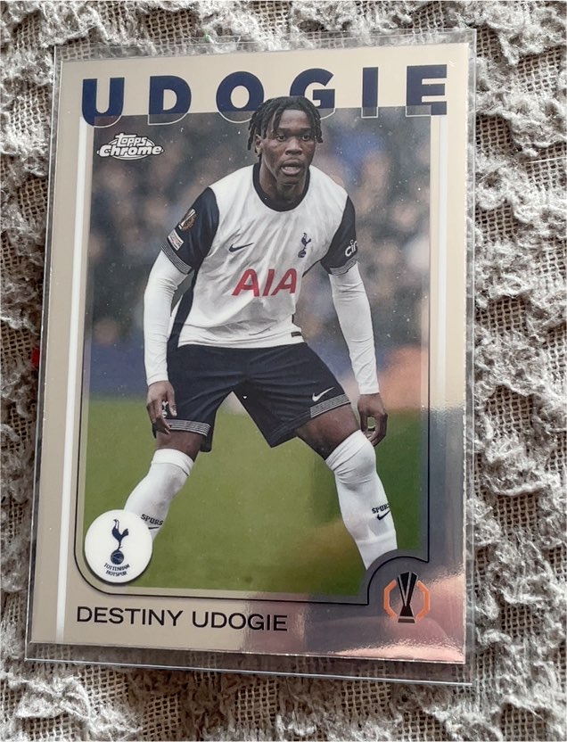 2024-25 Topps Chrome UEFA Club Competitions #71 Destiny Udogie — front
