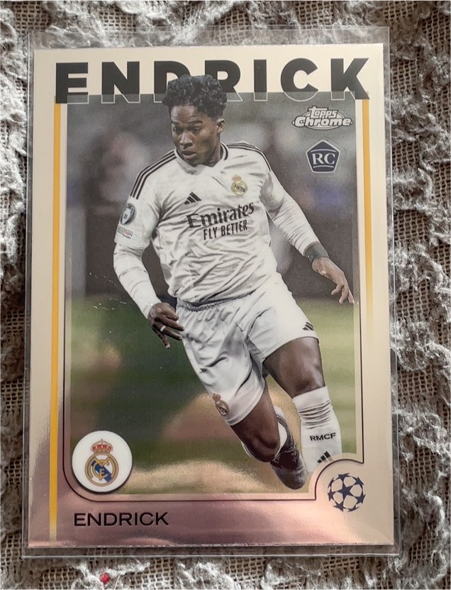 2024-25 Topps Chrome UEFA Club Competitions #100 Endrick — front