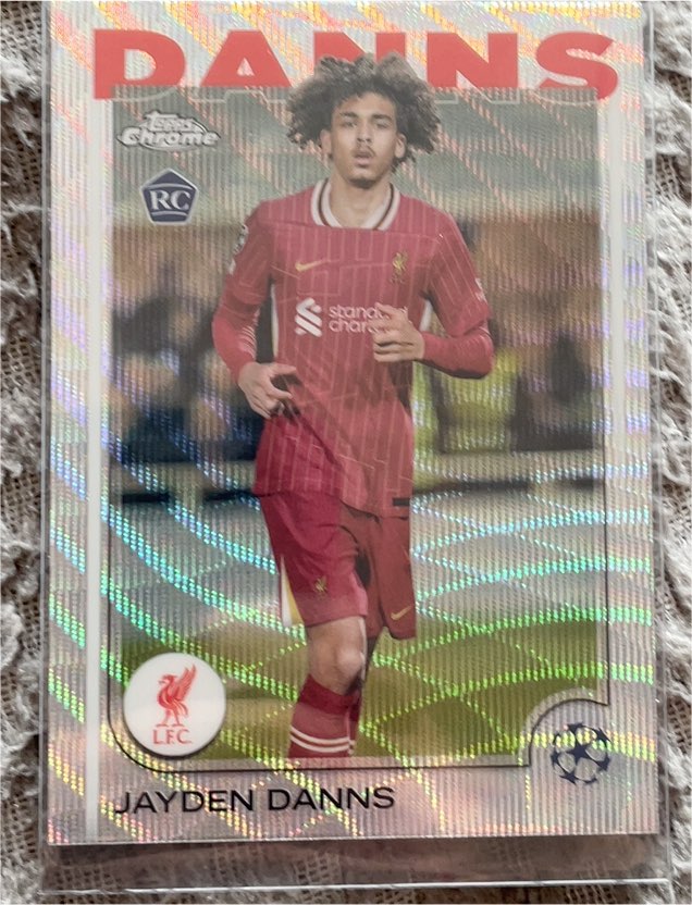 2024-25 Topps Chrome UEFA Club Competitions #193 Jayden Danns RC — front