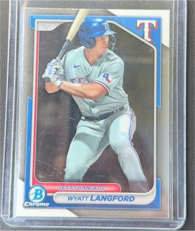 2024 Bowman Chrome Prospects #BCP-64 Wyatt Langford — front