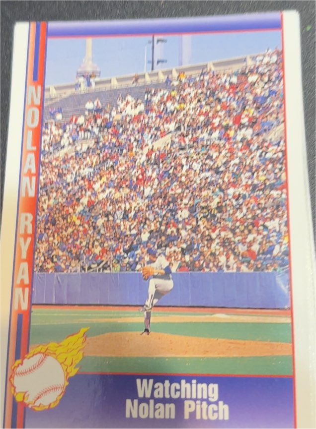 1991 Pacific Nolan Ryan Texas Express I #102 Watching Nolan Pitch — front