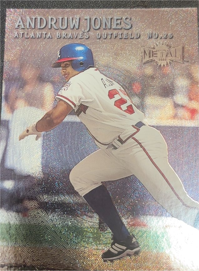 2000 Skybox Metal #81 Andruw Jones — front