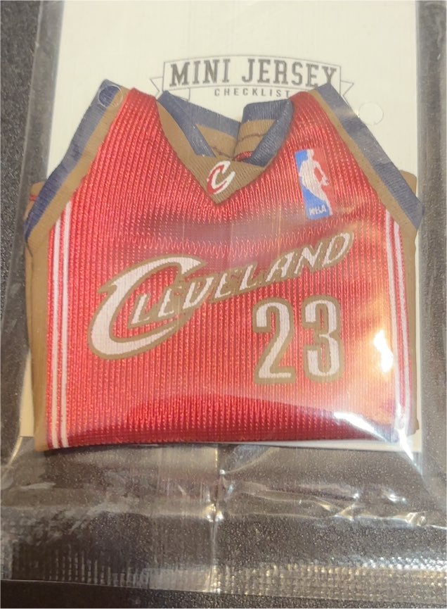 2007-08 Upper Deck Mini Jersey LeBron James — front