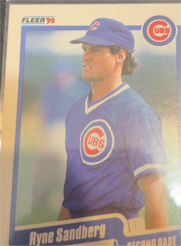 1990 Fleer #40 Ryne Sandberg — front