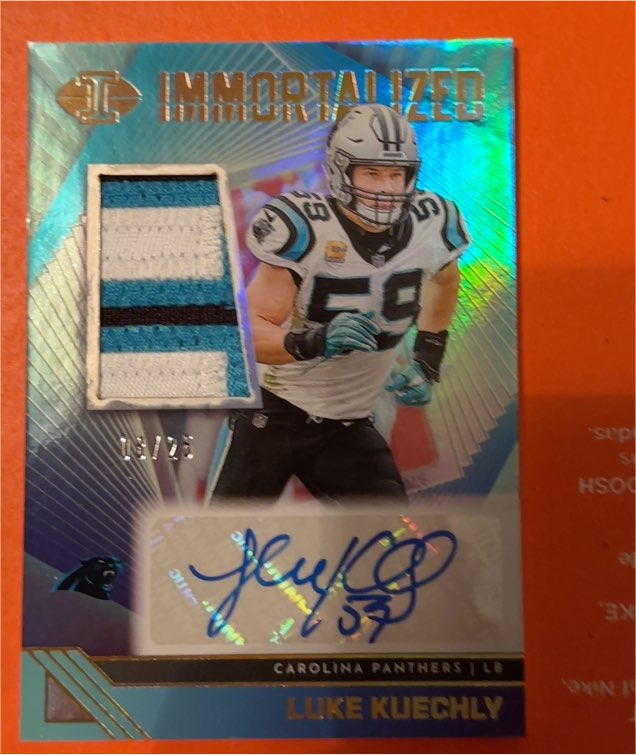 2023 Panini Illusions Immortalized #Immortalized Luke Kuechly — front