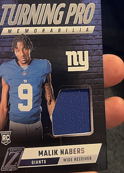 2024 Panini Zenith Turning Pro Memorabilia #TPM-MNS Malik Nabers — front