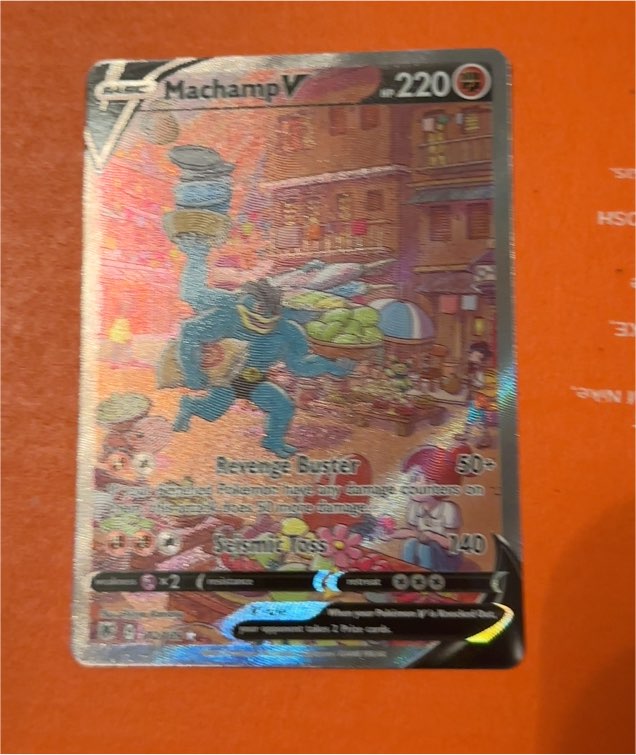 2021 Pokémon TCG Sword & Shield Time Gazer #073 Machamp V — front