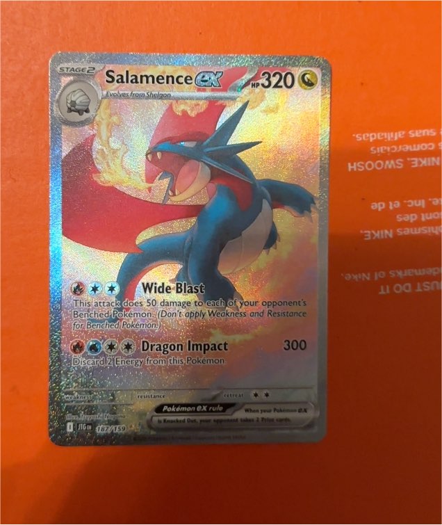 2023 Pokémon TCG Journey Together #187 Salamence EX — front