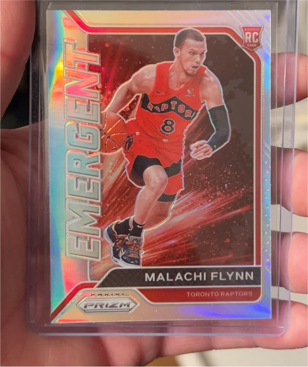 2020-21 Panini Prizm #16 Malachi Flynn Emergent Rookie — front