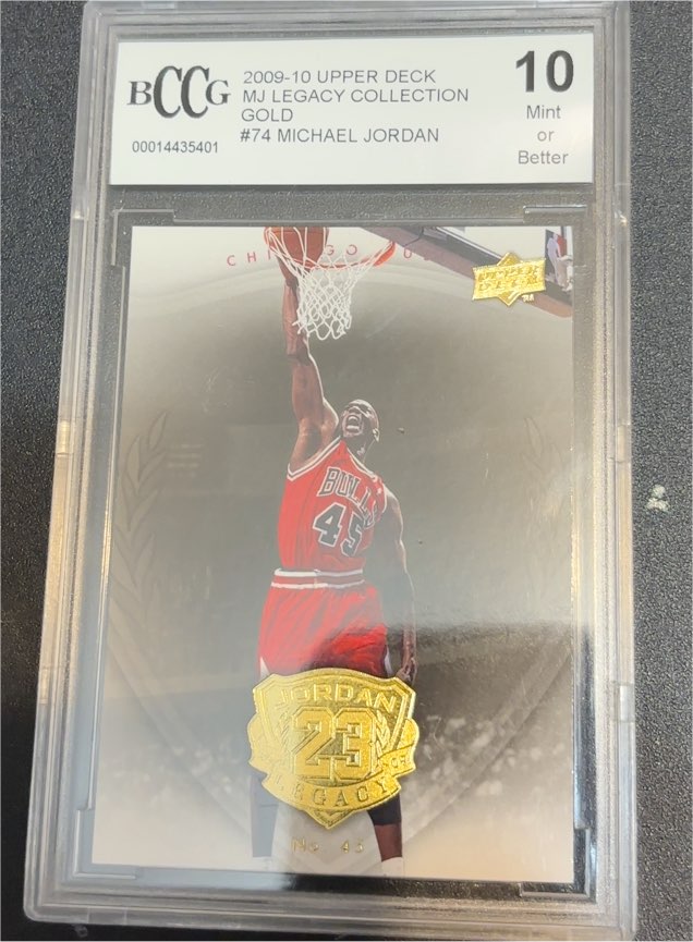 2009-10 Upper Deck MJ Legacy Collection Gold #74 Michael Jordan — front