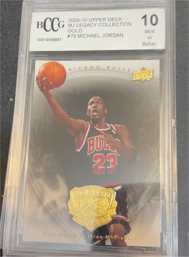 2009-10 Upper Deck MJ Legacy Collection Gold #79 Michael Jordan — front