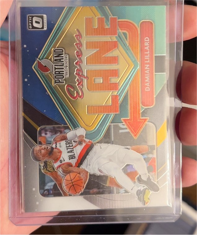 2020-21 Panini Donruss Optic #8 Damian Lillard Express Lane — front