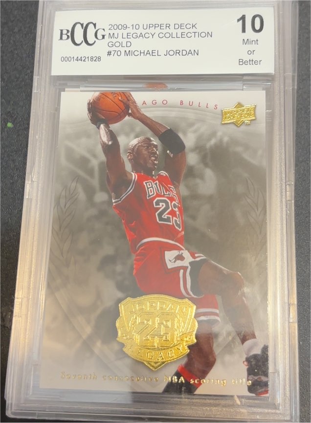 2009-10 Upper Deck MJ Legacy Collection Gold #70 Michael Jordan — front