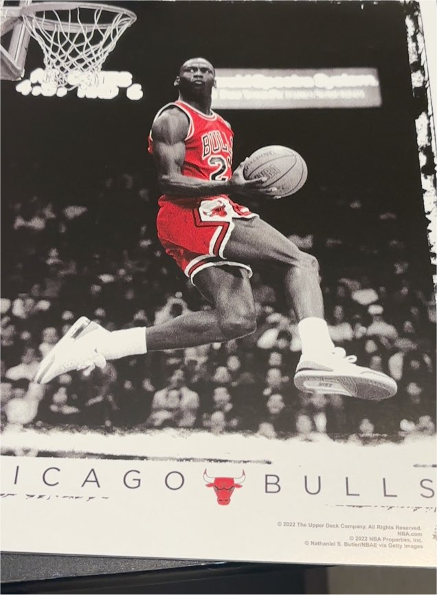 2022 Upper Deck Michael Jordan Chicago Bulls — front
