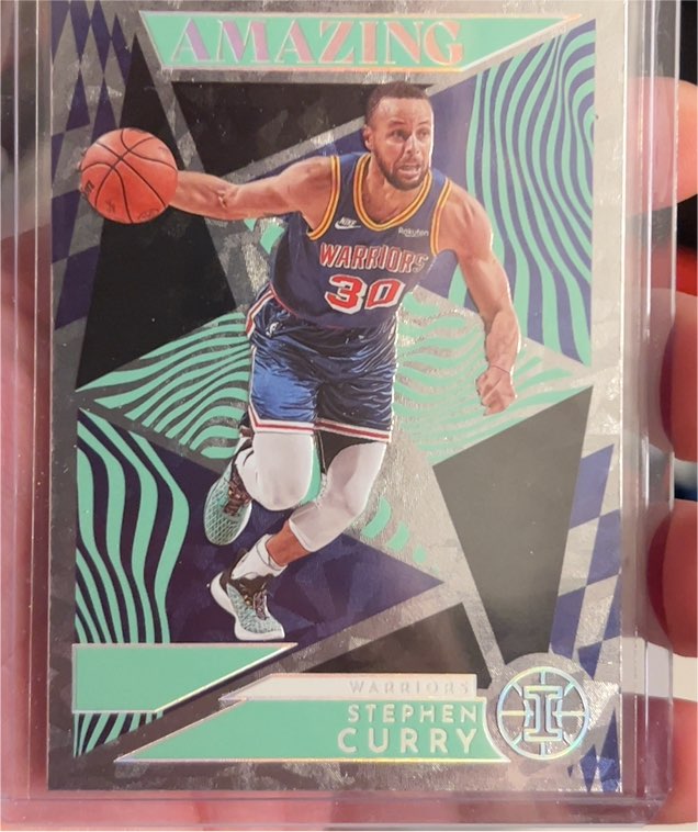 2021-22 Panini Illusions Amazing Emerald #6 Stephen Curry — front