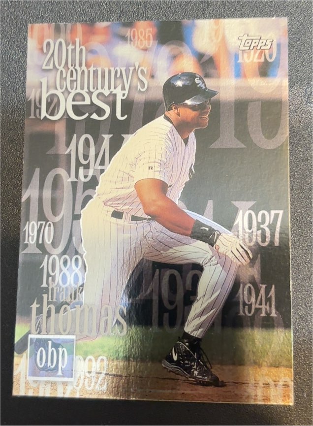 2000 Topps 20th Century's Best #470 Frank Thomas — front
