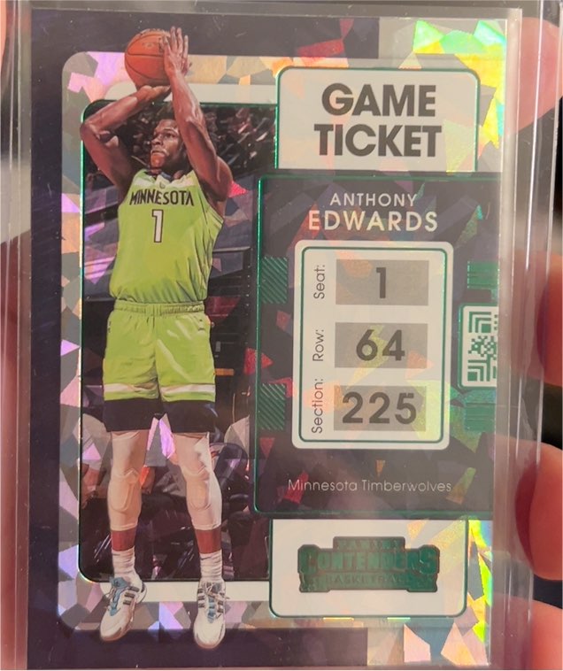 2021-22 Panini Contenders #5 Anthony Edwards — front