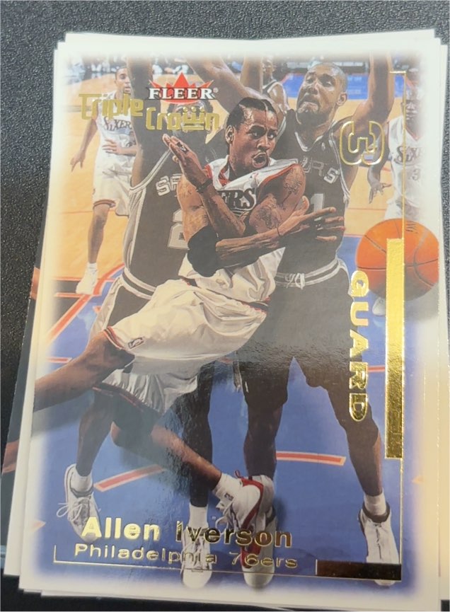 2000-01 Fleer Triple Crown #76 Allen Iverson — front