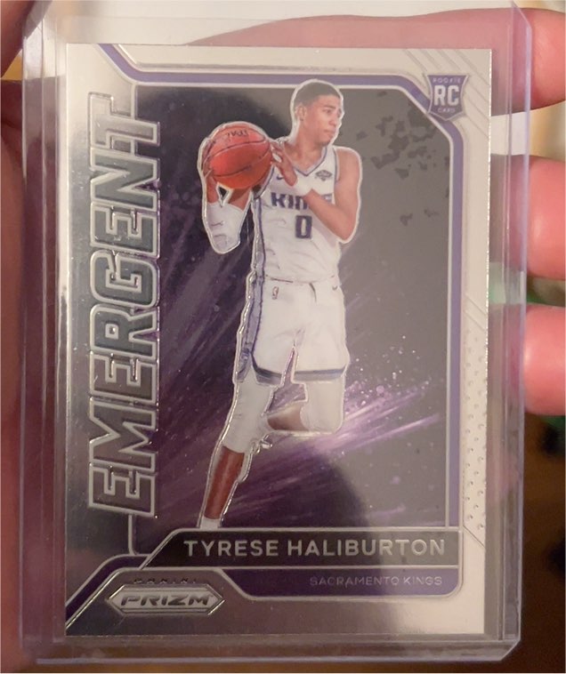 2020-21 Panini Prizm #29 Tyrese Haliburton Emergent Rookie — front