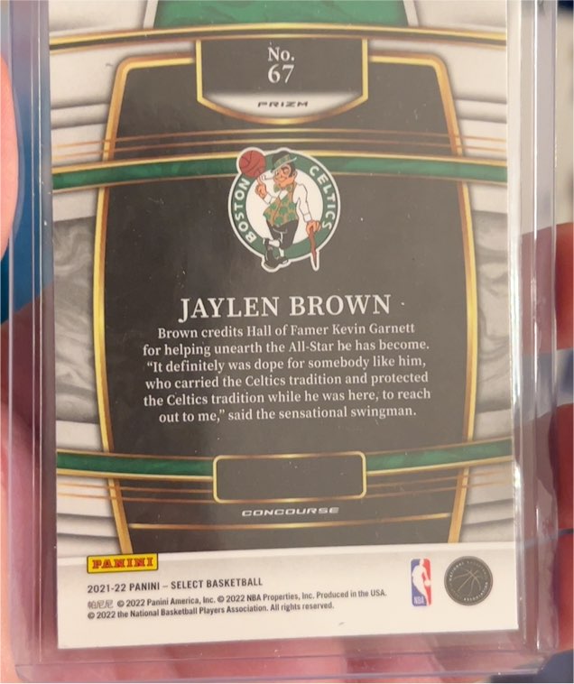 2021-22 Panini Select Concourse #67 Jaylen Brown — front