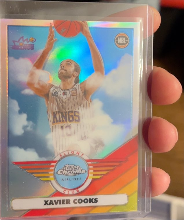 2022-23 Topps Chrome NBL Xavier Cooks FC-14 Flight Club Sydney Kings — front